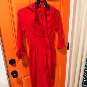 Elegant Red Women's Dress
